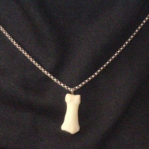 HUMAN FINGER BONE NECKLACE (SMALL)
