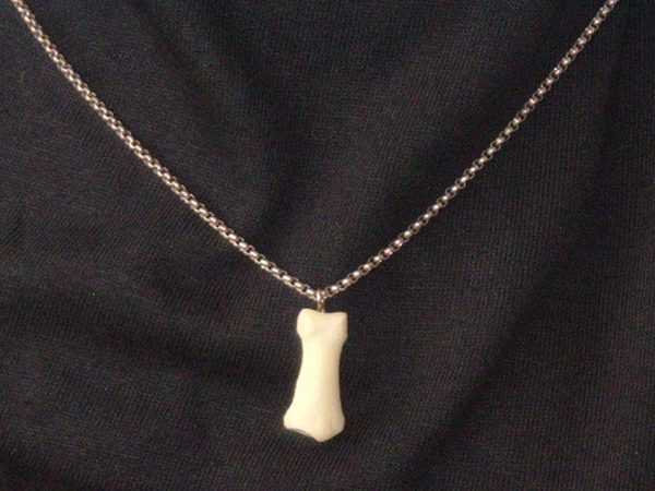 HUMAN FINGER BONE NECKLACE (SMALL)